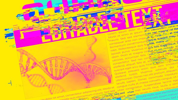 Videohive Cyberpunk Transitions Elements template preview
