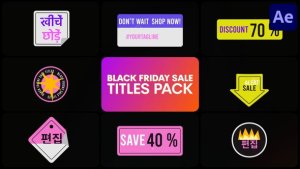 Videohive Black Friday Sale Titles | After Effects Titles template preview