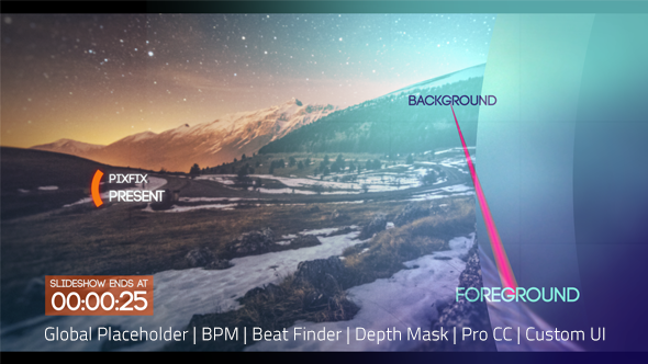 Videohive Clean Parallax BPM Slideshow Openers template preview