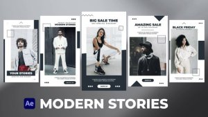 Videohive Modern Stories for After Effects Product Promo template preview