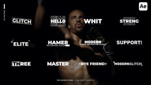 Videohive Top Glitch Titles | AE Titles template preview