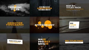 Videohive Typography Titles 2.0 | AE Titles template preview
