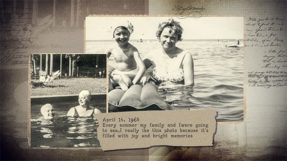 Vintage History In Photographs Video Displays template preview