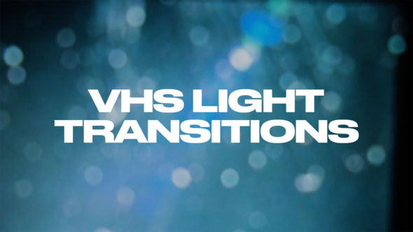 Videohive VHS Light Transitions Elements template preview