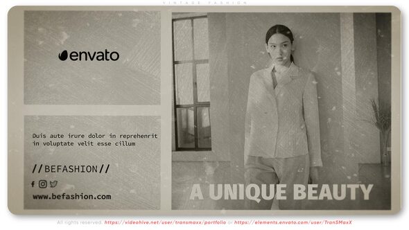 Videohive Vintage Fashion Broadcast-packages template preview