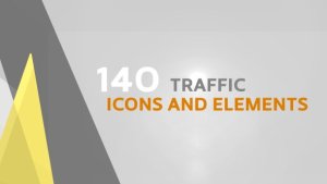 Videohive 140 Traffic Icons and Elements Elements template preview