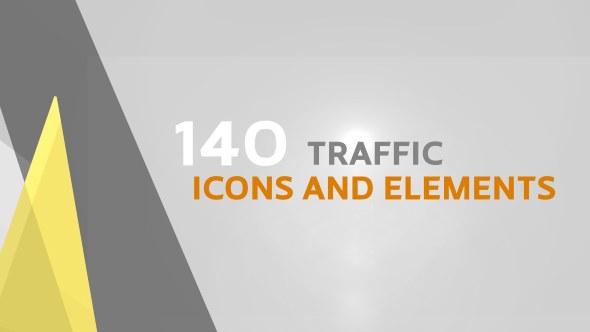 Videohive 140 Traffic Icons and Elements Elements template preview