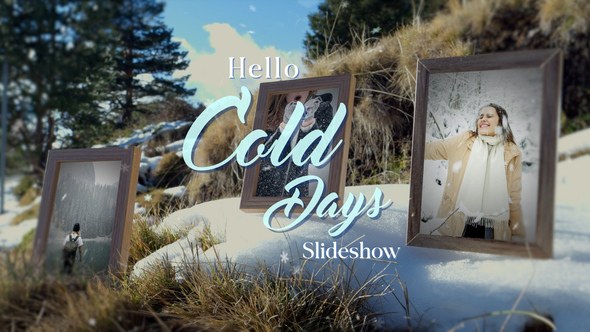 Videohive Hello Cold Days Slideshow Openers template preview