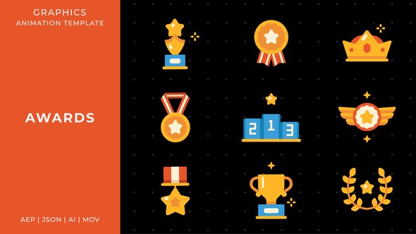 Videohive Awards graphic animation template | After Effects Elements template preview