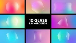 Videohive Glass Backgrounds Elements template preview