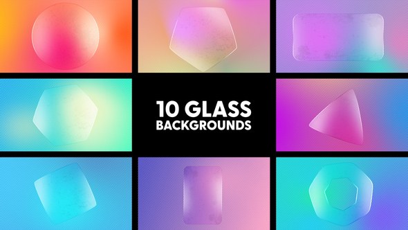 Videohive Glass Backgrounds Elements template preview
