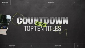 Videohive Torn Paper Countdown - Top 10 Titles Elements template preview