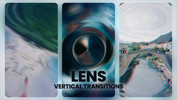 Videohive Lens Vertical Transitions Elements template preview