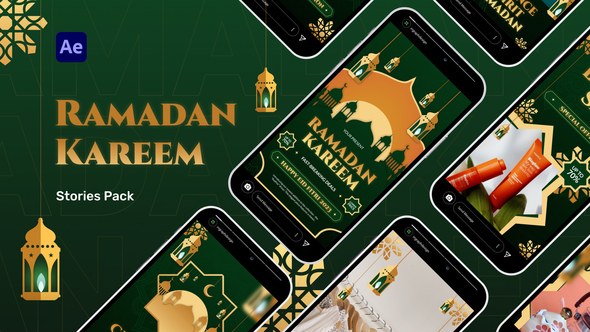 Videohive Ramadan Kareem Stories Pack Video Display After Effect Template Ramadan template preview