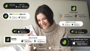Videohive Google Play & Apple Store widgets Product Promo template preview
