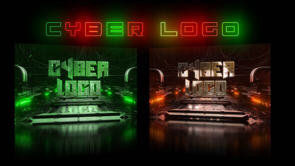 Videohive Cyber Logo 36193538 Logo Stings template preview