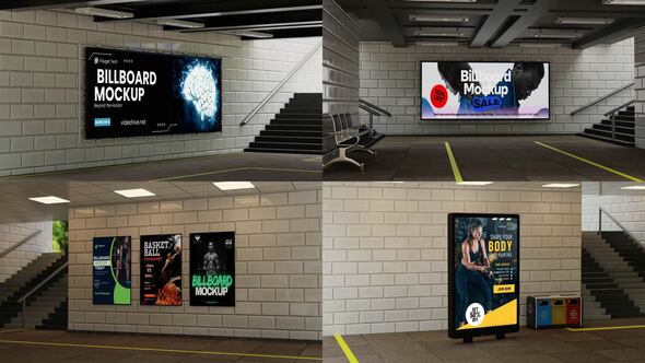 Videohive Billboard Mockups 58675126 Product Promo template preview