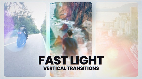 Videohive Fast Light Transitions Elements template preview
