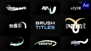 Videohive Brush Titles | After Effects 50359635 Titles template preview
