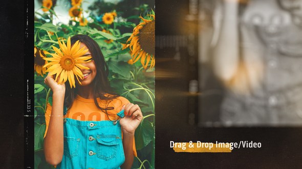 Videohive Cinematic Grunge Photo Slideshow Openers template preview