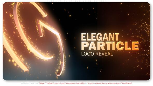 Videohive Elegant Particle Logo Reveal Logo Stings template preview