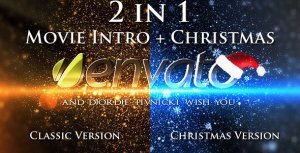 Movie Intro + Christmas Intro Project - 2 in 1 Video Displays template preview