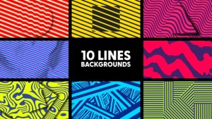 Videohive Lines Backgrounds Elements template preview