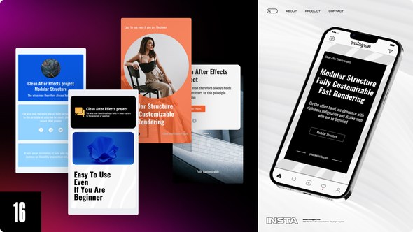 Videohive Corporate Instagram Stories 42544599 Video Displays template preview