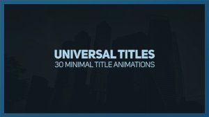 Universal Titles 2 Video Displays template preview