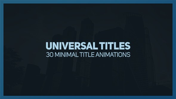 Universal Titles 2 Video Displays template preview