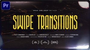 Swipe Transitions Premiere Pro template preview