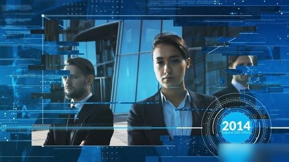 Videohive Hi-tech Corporate Timeline Openers template preview
