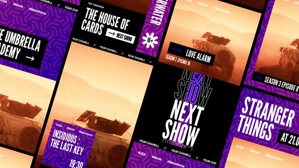 Videohive Creative Broadcast Stories Pack Broadcast-packages template preview