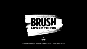 Brush Lower Thirds Video Displays template preview