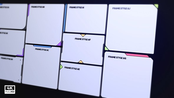 Videohive HUD Frame Pack 42354518 Elements template preview