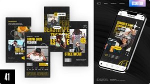 Videohive Merry Fashion Instagram Stories Video Displays template preview