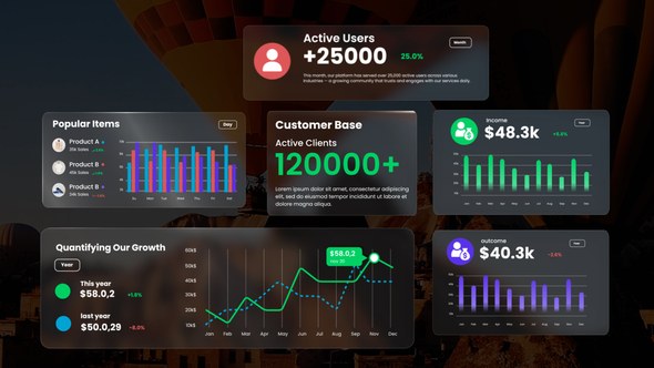 Videohive Counter Infographic Pack Elements template preview