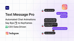 Videohive Instagram Text Message Pro Elements template preview