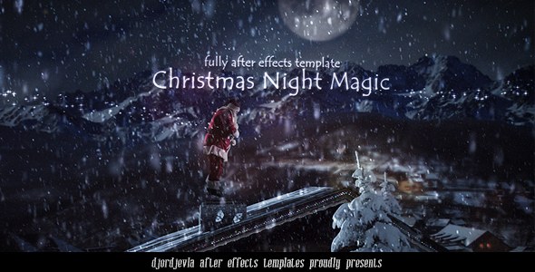 Videohive Santa Claus in the New Year's Eve Video Displays template preview