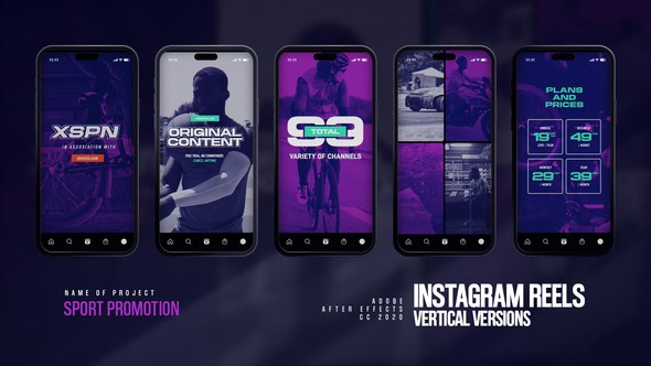 Videohive Sport Promotion Reels Product Promo template preview