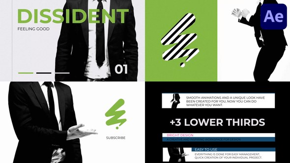 Videohive Dissident Opener for After Effects Openers template preview