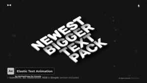 Videohive Elastic Text Animation  AE Titles template preview
