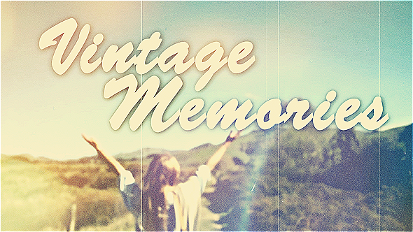 Videohive Summertime Vintage Memories Video Displays template preview
