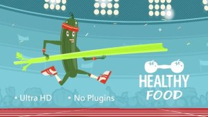 Videohive Healthy Food Logo Logo Stings template preview