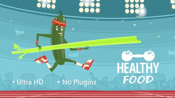 Videohive Healthy Food Logo Logo Stings template preview