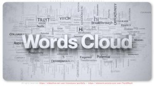 Videohive Words Cloud - Logo Reveal Logo Stings template preview