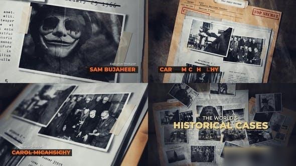 Videohive History | Secret Files Openers template preview