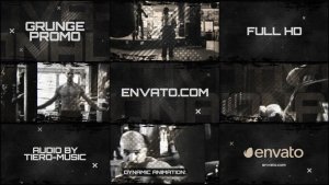 Motivational Grunge Promo Video Displays template preview