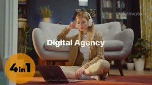 Videohive Digital Agency Promo Opener 4 in 1 Openers template preview