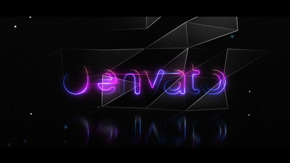 Videohive Minimal Dark Logo Opener Logo Stings template preview